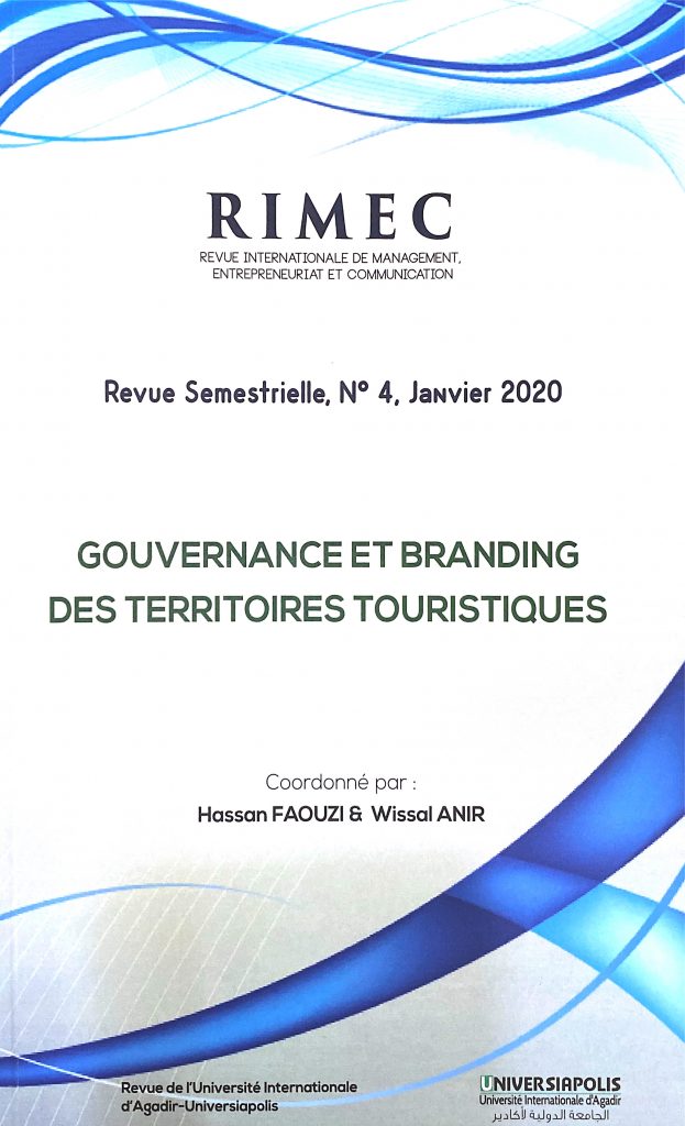 RIMEC n°4 : Janvier 2020 – Gouvernance et Branding des territoires touristiques